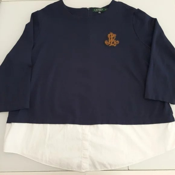 Ralph Lauren Crest Logo pullover top - Picture 2 of 7